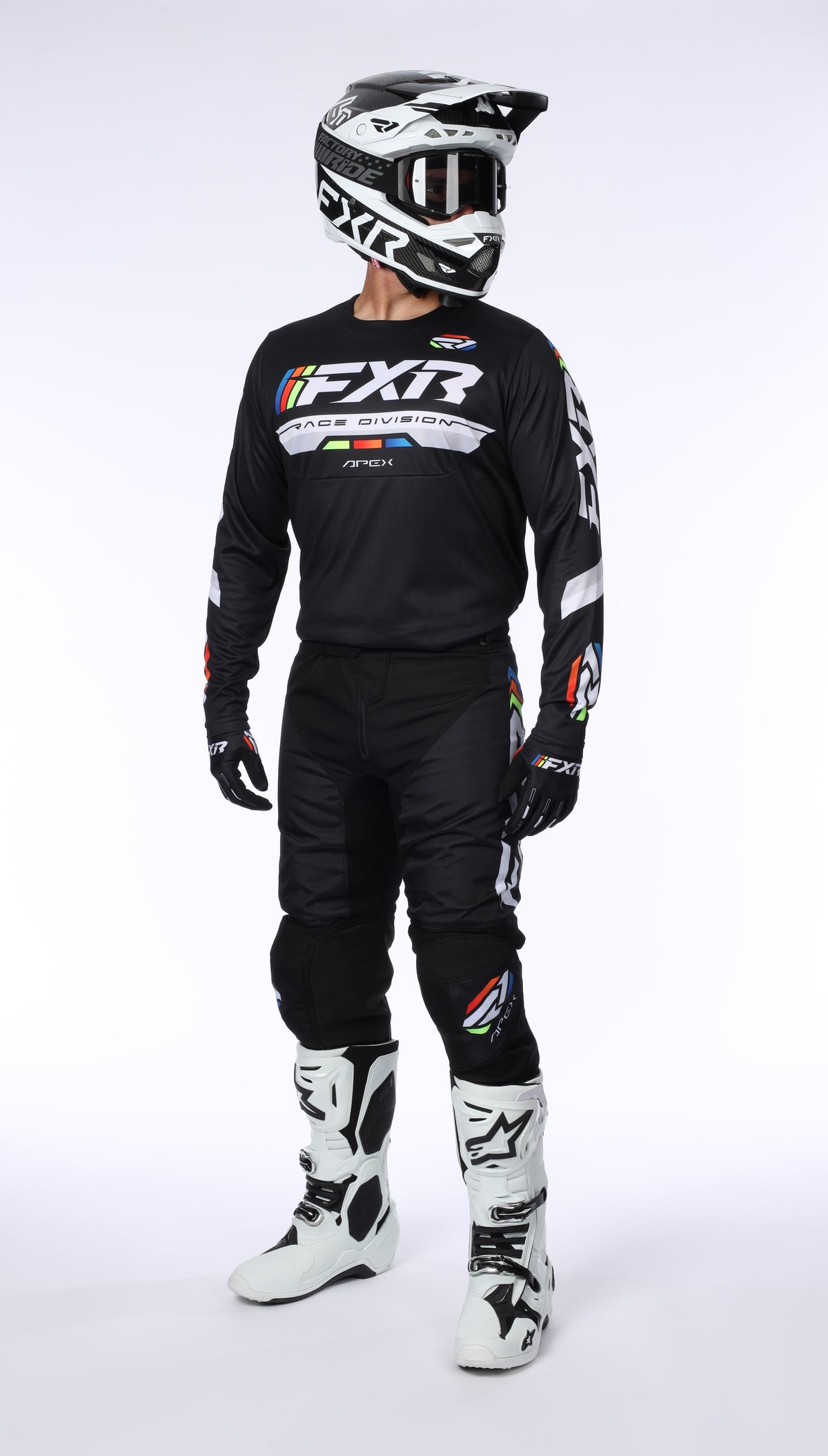 Apex MX Bundle - Jersey + Pant + Gloves (Black)