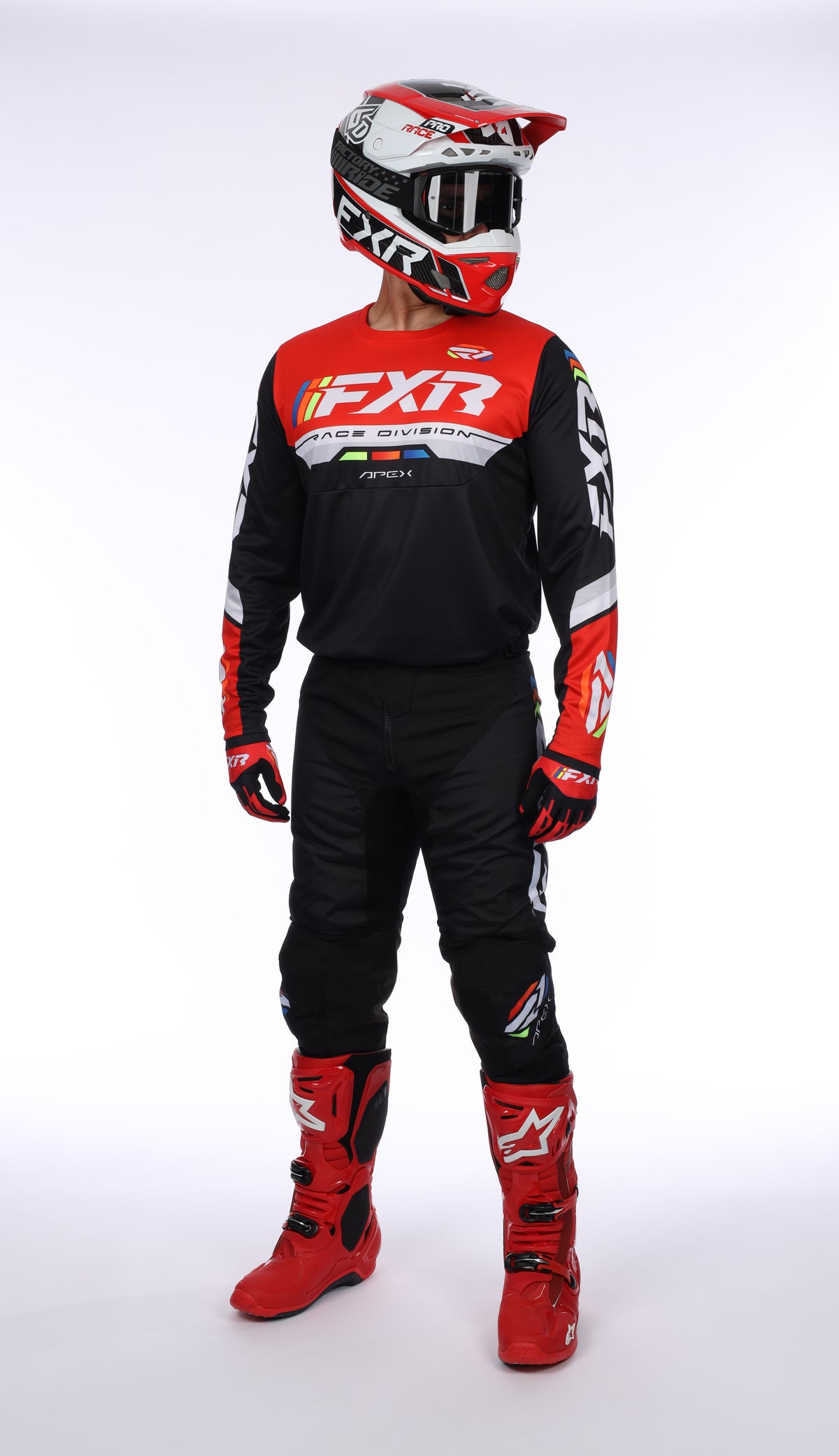 Apex MX Bundle - Jersey + Pant + Gloves (Red)