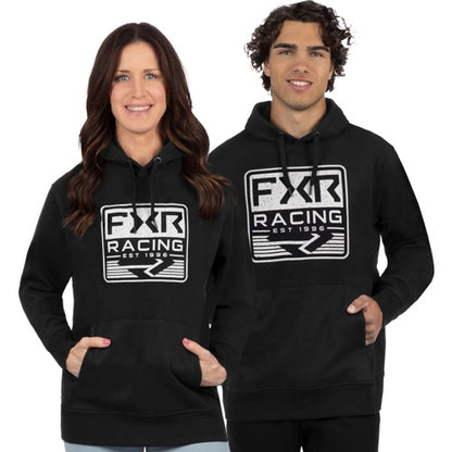 Unisex Emblem Cotton Pullover Hoodie
